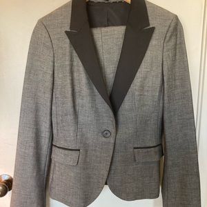 Express Gray Skirt Suit